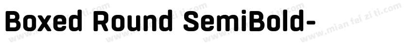 Boxed Round SemiBold字体转换